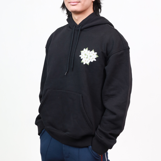 Black Sampaguita Hoodie